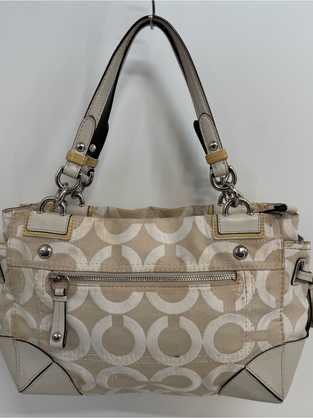 COACH 14515 Peyton Op Art Carryall Satchel Bag - Picture 2 of 16